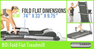 Walk when you want with 3G Cardio 80i Fold Flat Treadmill
