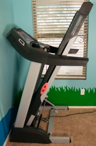 Space is at a premium in Janel’s home, so the ability to fold up the 3G Cardio Pro Runner Treadmill was a big bonus.