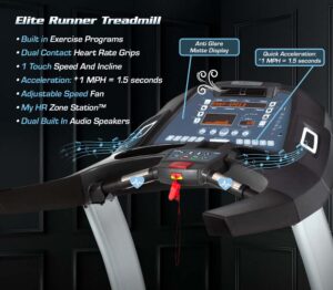 Elite Runner Treadmill Console