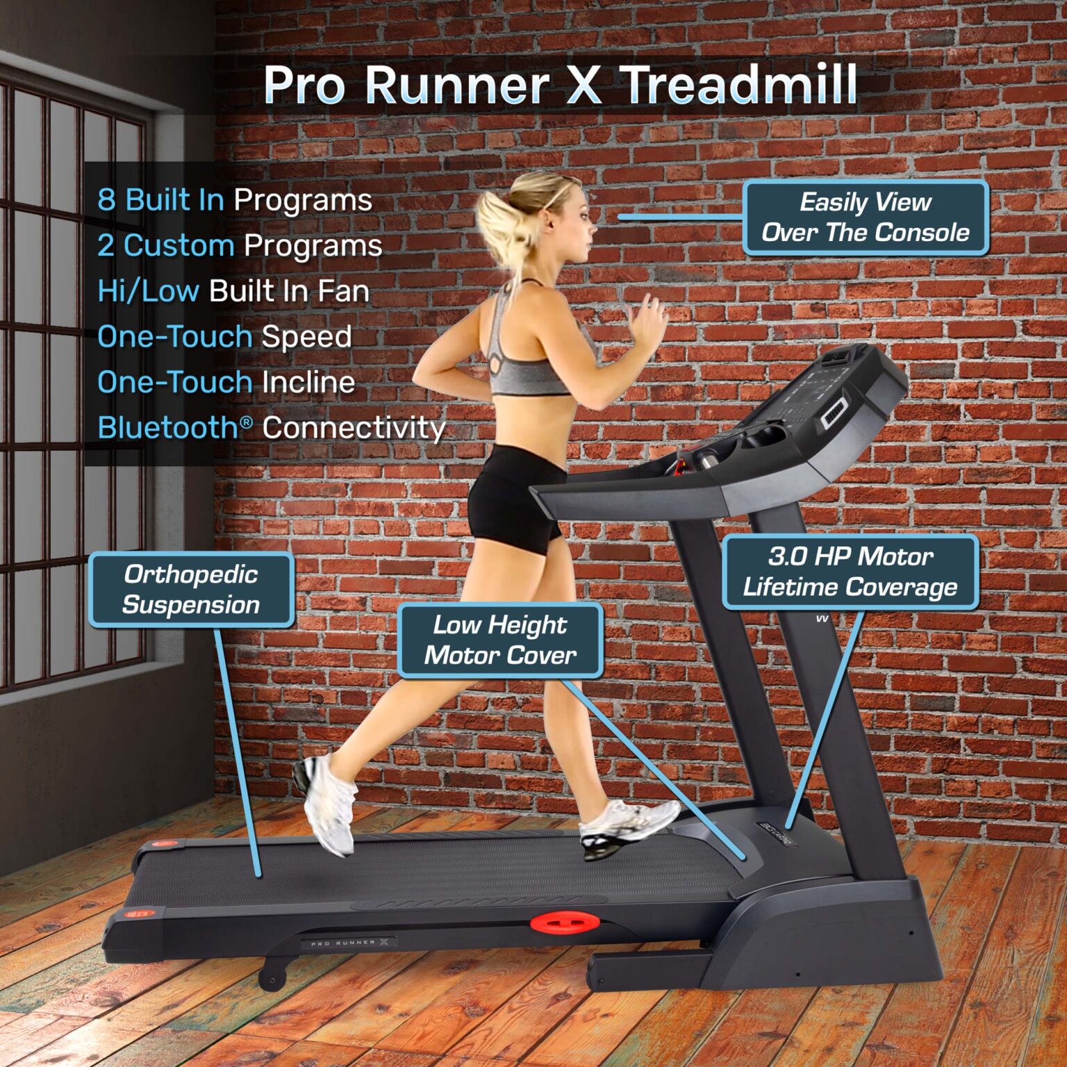 Pro Runner X Treadmill 3G Cardio
