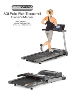 3G Cardio 80i Fold Flat Treadmill Manual