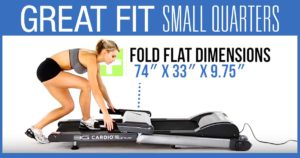 80i Fold Flat Treadmill Great Fit Small Quarters