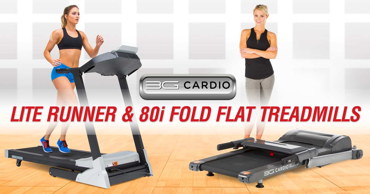 3G Cardio 80i Fold Flat and Lite Runner Treadmills