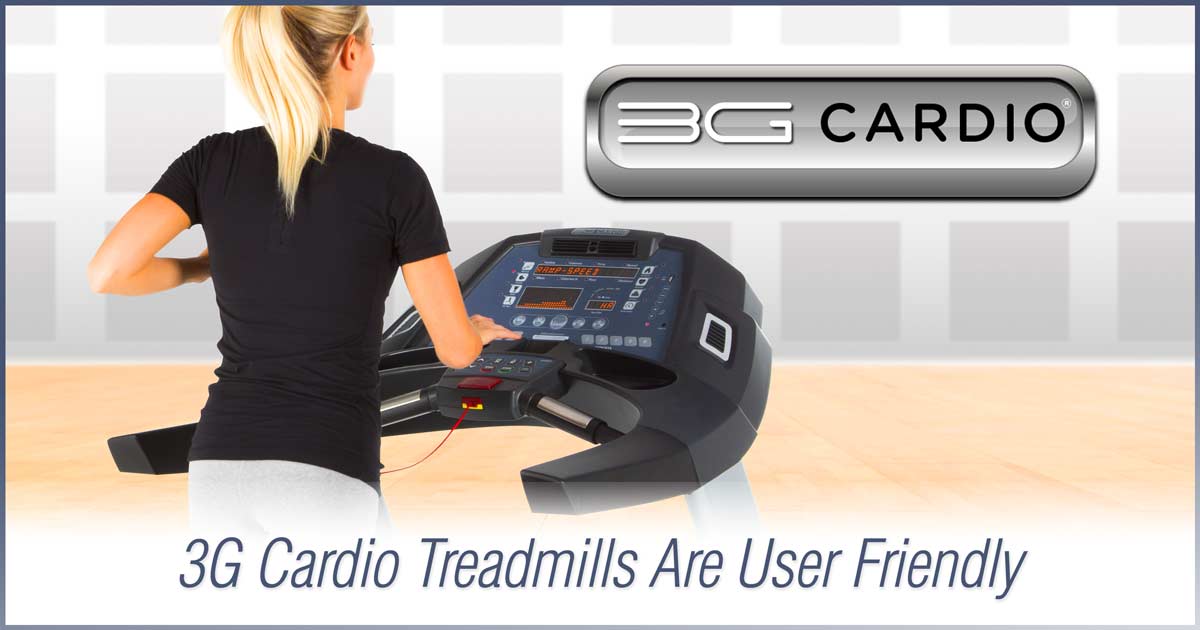 Does A Treadmill Console Confuse You? 3G Cardio Treadmills Are User Friendly