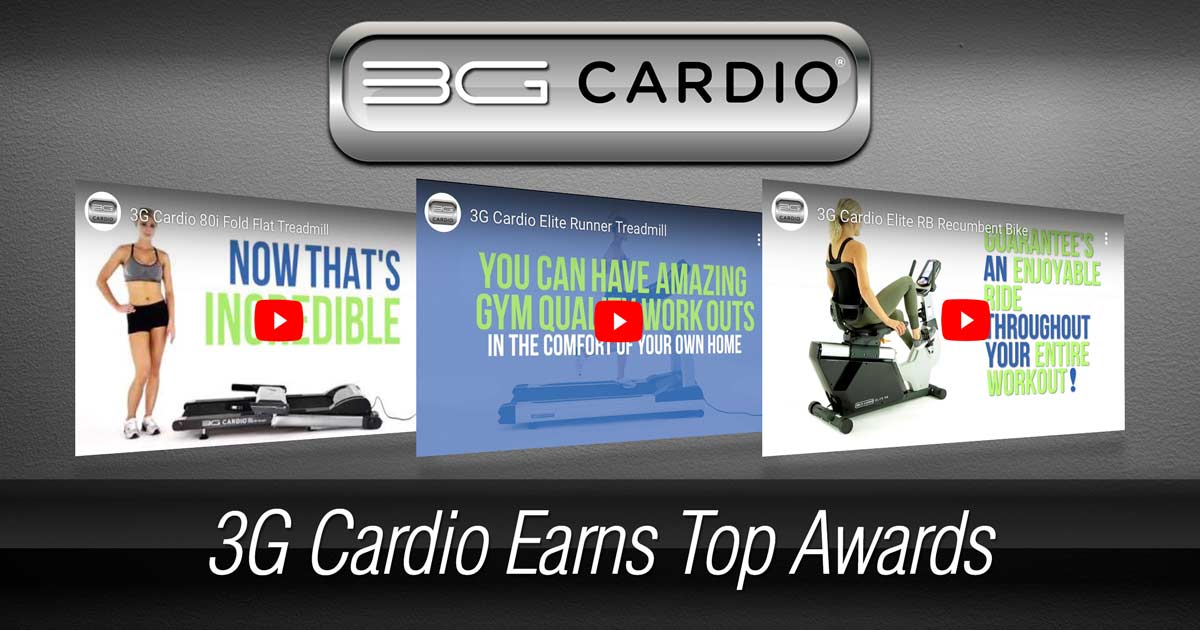 3G Cardio earns top awards for treadmills, exercise bikes, vibration trainers