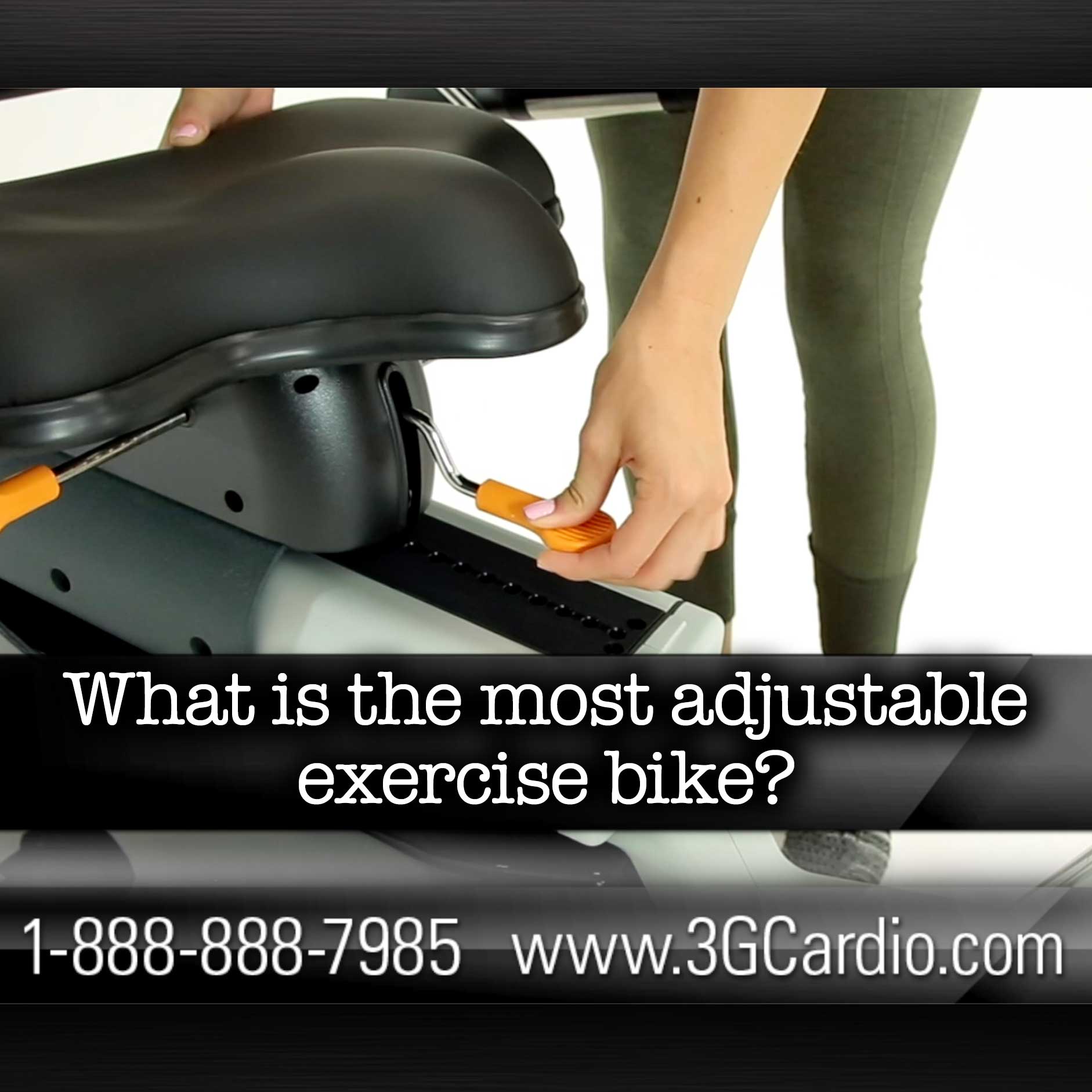 What is the most adjustable exercise bike?