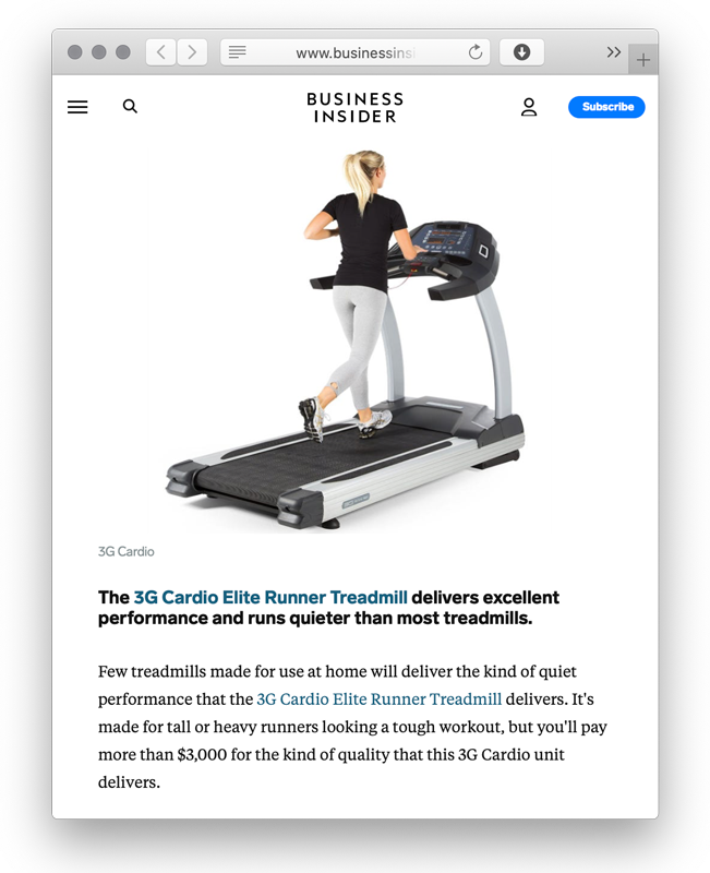 3g cardio elite runner treadmill price deals