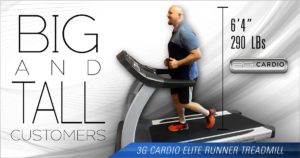 Big And Tall Customers Can Get a Comfortable Workout On 3G Cardio Elite Runner Treadmill