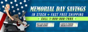 Memorial Day Savings at 3GCardio.com - Exercise Bikes, Treadmills, Fitness Equipment