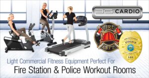 3G Cardio Light Commercial Fitness Equipment Perfect For Fire Station, Police Workout Rooms