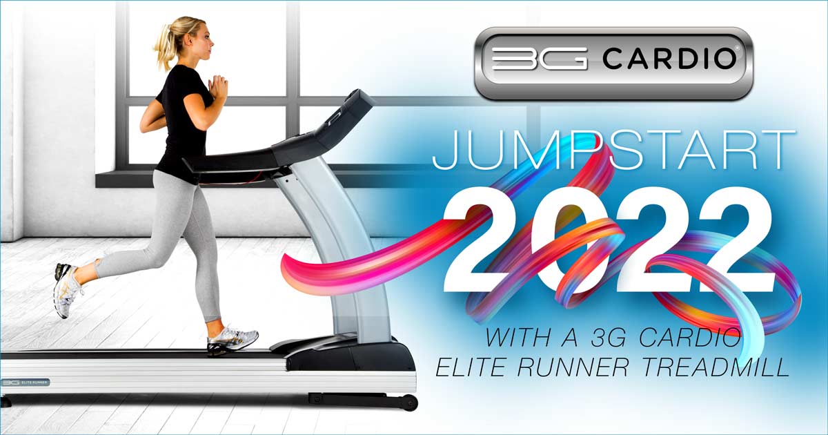 Jumpstart 2022 with a 3G Cardio Elite Runner Treadmill