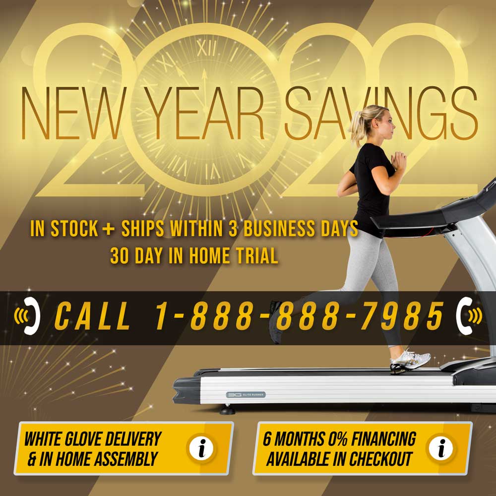 2022 New Year Resolution Solutions with weight loss and fitness equipment from 3GCardio.com