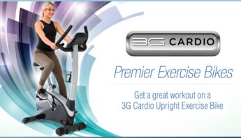How do you perform interval training on a 3G Cardio Elite UB Upright Bike exercise bike?