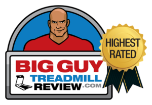 Elite Runner Treadmill by 3G Cardio won the Highest Rated Award from BigGuyTreadmillReview.com