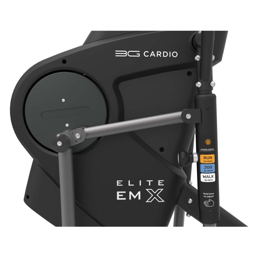 3G Cardio Elite EM X Elliptical Trainer with FreeSync™ FTMS Bluetooth® Adjustable Stride