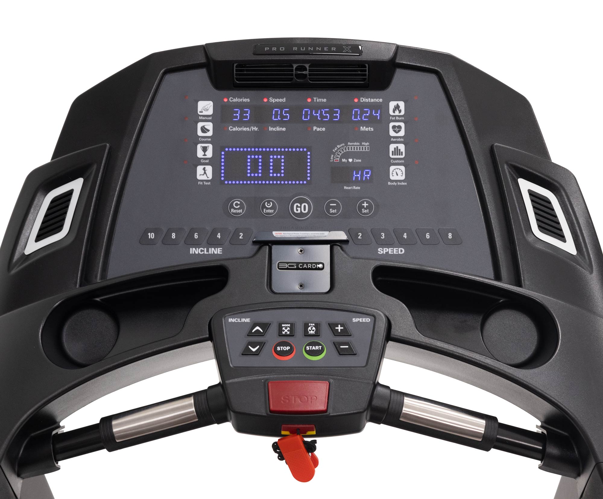 Pro Runner X Treadmill with FTMS Bluetooth® Console Specifications